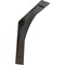 Ekena Millwork Morris Steel Bracket, Hammered Dark Bronze 3"W x 16"D x 16"H BKTM03X16X16MOHDB - alternate 1